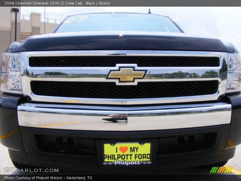 Black / Ebony 2008 Chevrolet Silverado 1500 LS Crew Cab