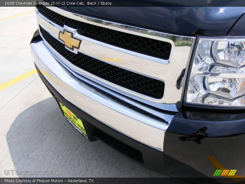 Black / Ebony 2008 Chevrolet Silverado 1500 LS Crew Cab