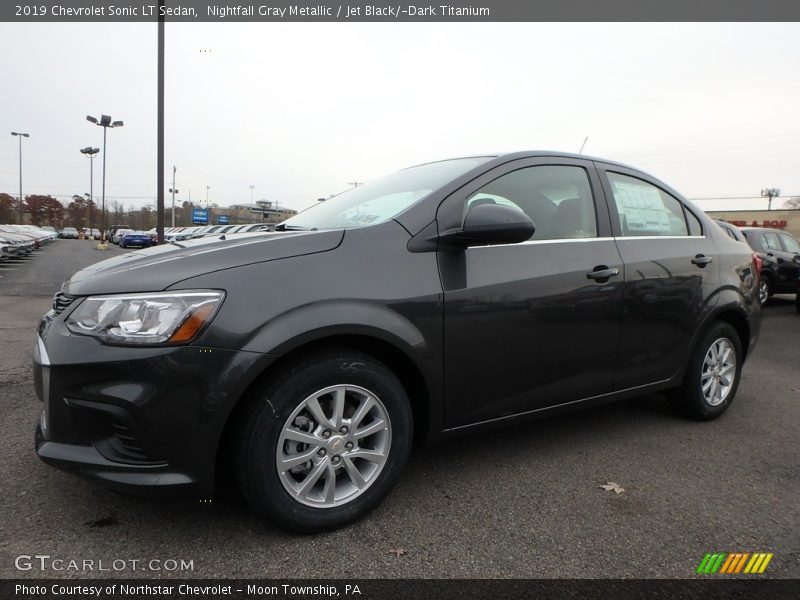 Nightfall Gray Metallic / Jet Black/­Dark Titanium 2019 Chevrolet Sonic LT Sedan