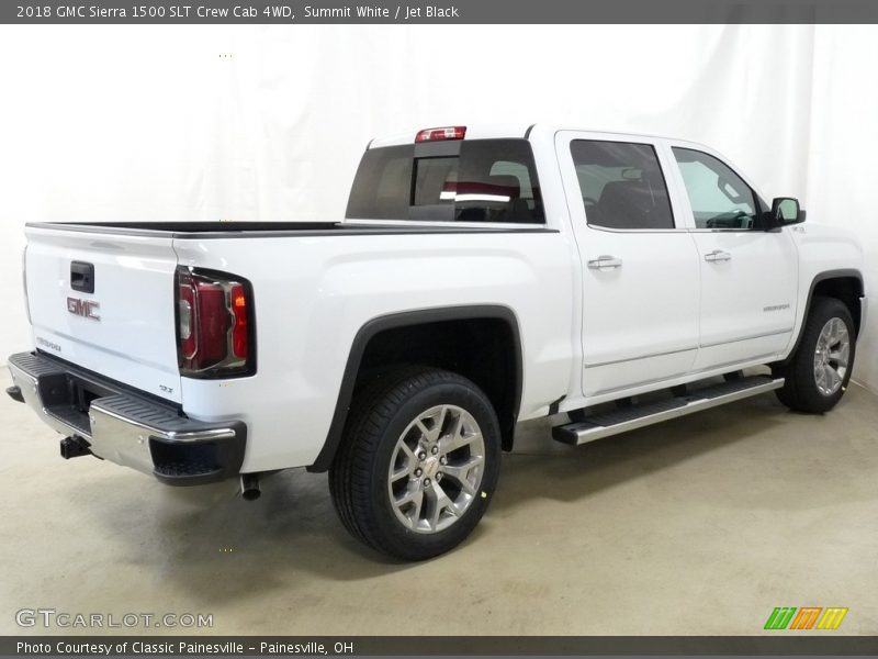 Summit White / Jet Black 2018 GMC Sierra 1500 SLT Crew Cab 4WD