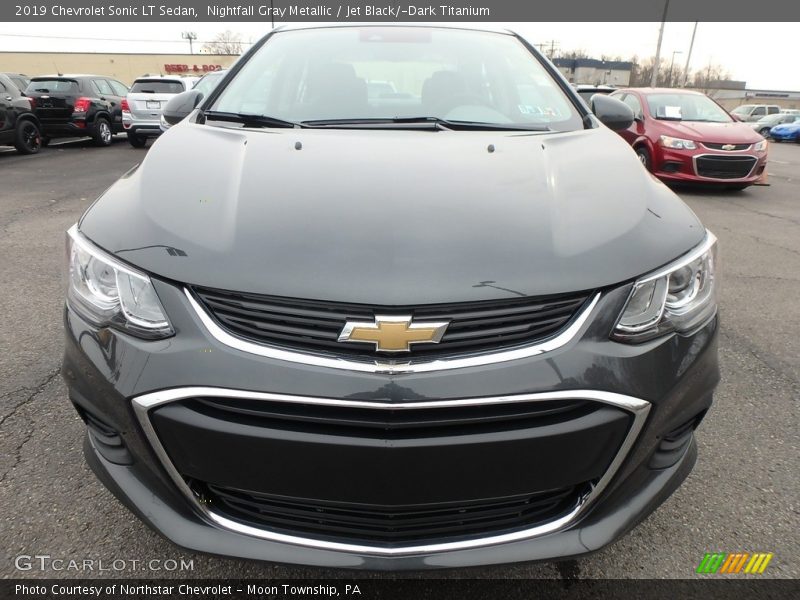 Nightfall Gray Metallic / Jet Black/­Dark Titanium 2019 Chevrolet Sonic LT Sedan
