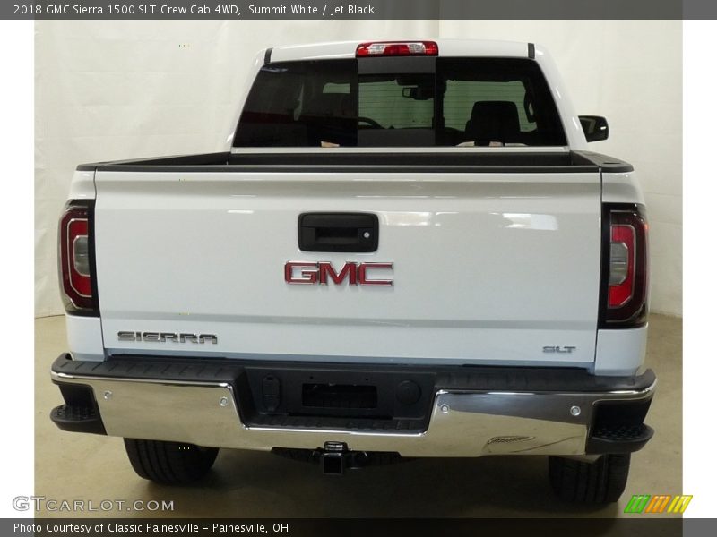 Summit White / Jet Black 2018 GMC Sierra 1500 SLT Crew Cab 4WD