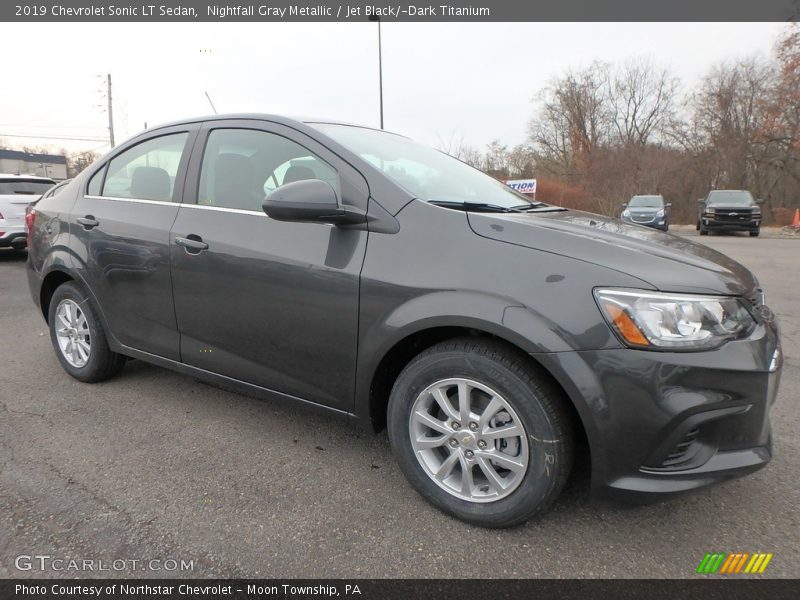 Nightfall Gray Metallic / Jet Black/­Dark Titanium 2019 Chevrolet Sonic LT Sedan