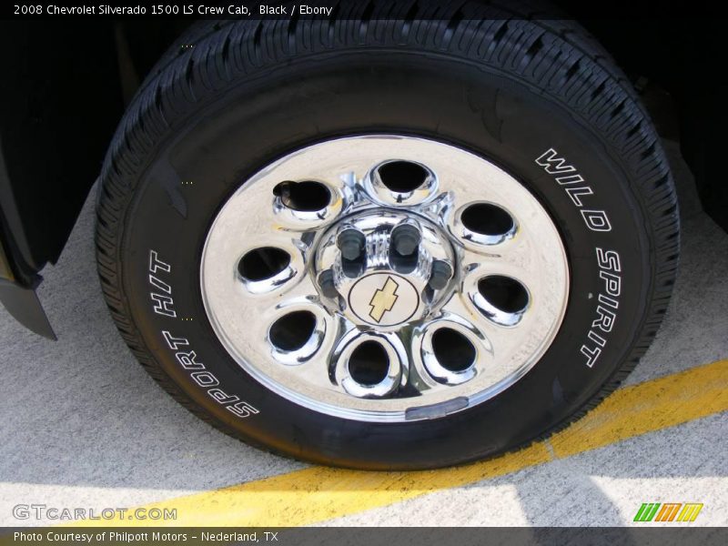 Black / Ebony 2008 Chevrolet Silverado 1500 LS Crew Cab