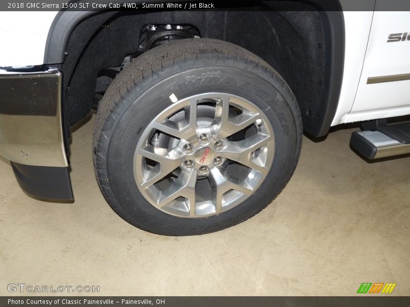 Summit White / Jet Black 2018 GMC Sierra 1500 SLT Crew Cab 4WD