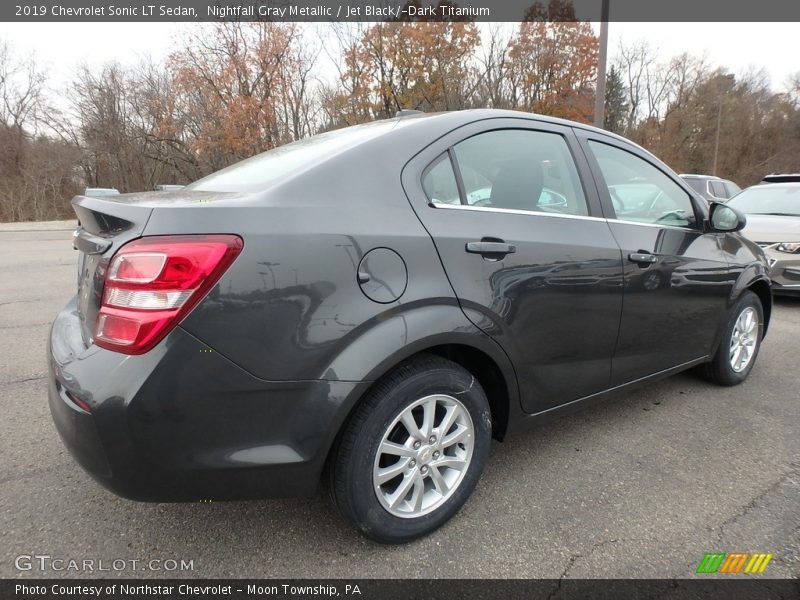 Nightfall Gray Metallic / Jet Black/­Dark Titanium 2019 Chevrolet Sonic LT Sedan