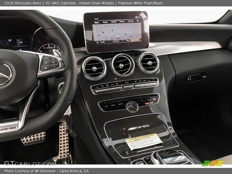 Controls of 2018 C 63 AMG Cabriolet