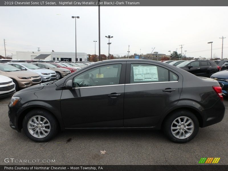 Nightfall Gray Metallic / Jet Black/­Dark Titanium 2019 Chevrolet Sonic LT Sedan