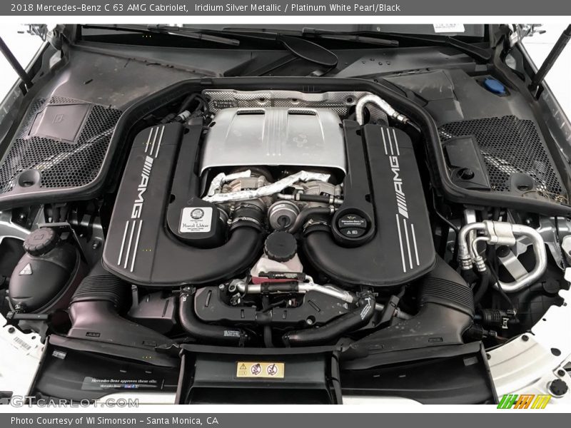  2018 C 63 AMG Cabriolet Engine - 4.0 Liter AMG biturbo DOHC 32-Valve VVT V8