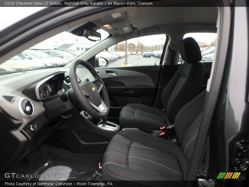 Nightfall Gray Metallic / Jet Black/­Dark Titanium 2019 Chevrolet Sonic LT Sedan