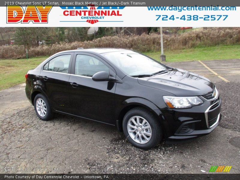 Mosaic Black Metallic / Jet Black/­Dark Titanium 2019 Chevrolet Sonic LT Sedan