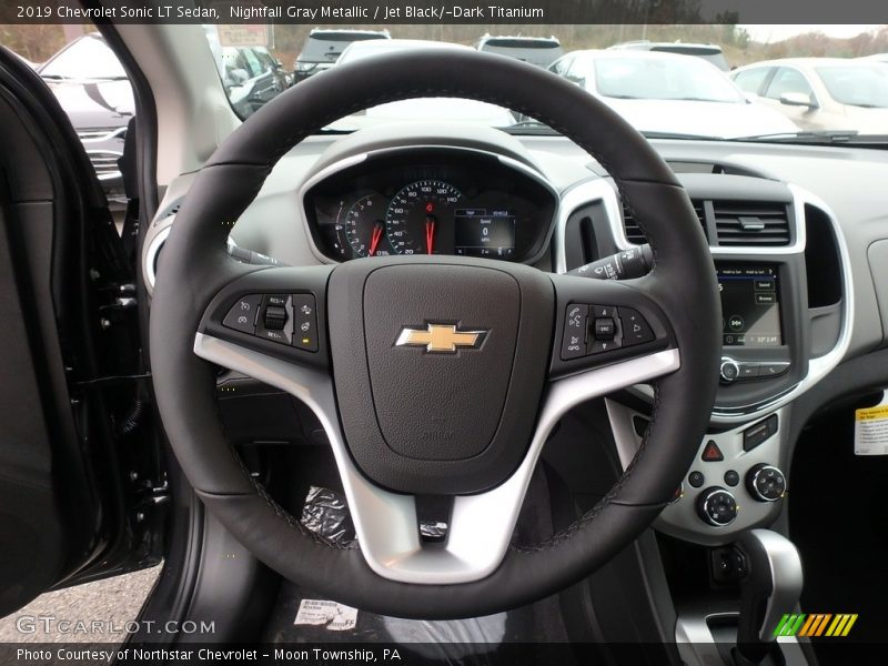 Nightfall Gray Metallic / Jet Black/­Dark Titanium 2019 Chevrolet Sonic LT Sedan