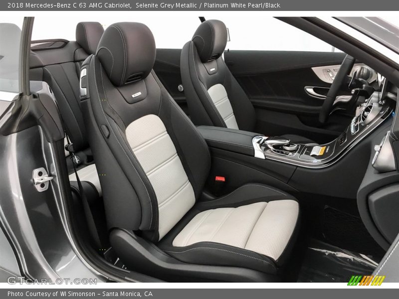  2018 C 63 AMG Cabriolet Platinum White Pearl/Black Interior