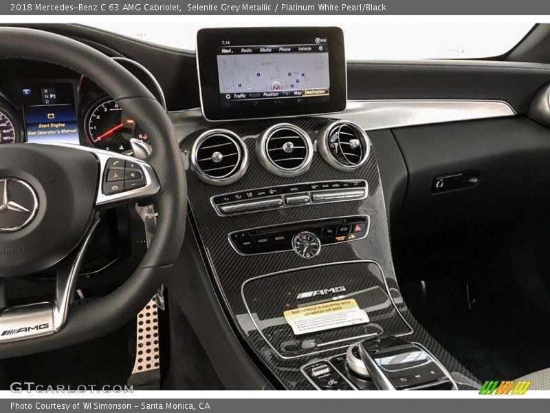 Dashboard of 2018 C 63 AMG Cabriolet