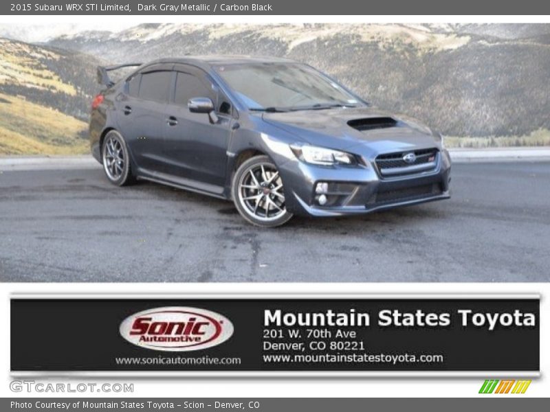 Dark Gray Metallic / Carbon Black 2015 Subaru WRX STI Limited