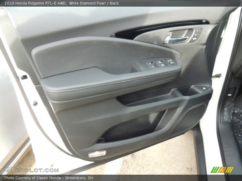 White Diamond Pearl / Black 2019 Honda Ridgeline RTL-E AWD