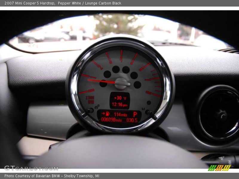 Pepper White / Lounge Carbon Black 2007 Mini Cooper S Hardtop