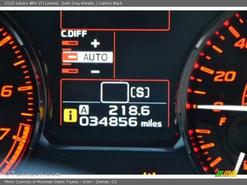 Dark Gray Metallic / Carbon Black 2015 Subaru WRX STI Limited