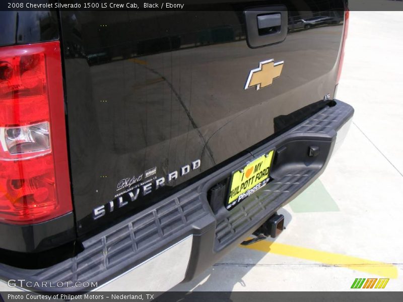Black / Ebony 2008 Chevrolet Silverado 1500 LS Crew Cab