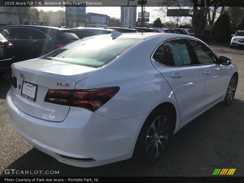 Bellanova White Pearl / Espresso 2016 Acura TLX 2.4