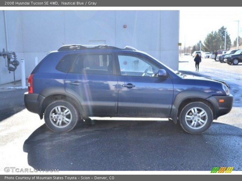 Nautical Blue / Gray 2008 Hyundai Tucson SE 4WD
