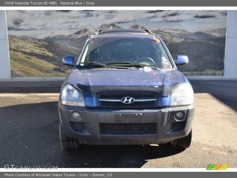 Nautical Blue / Gray 2008 Hyundai Tucson SE 4WD