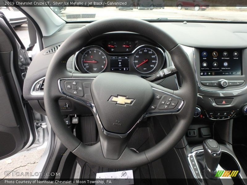 Silver Ice Metallic / Jet Black/­Galvanized 2019 Chevrolet Cruze LT