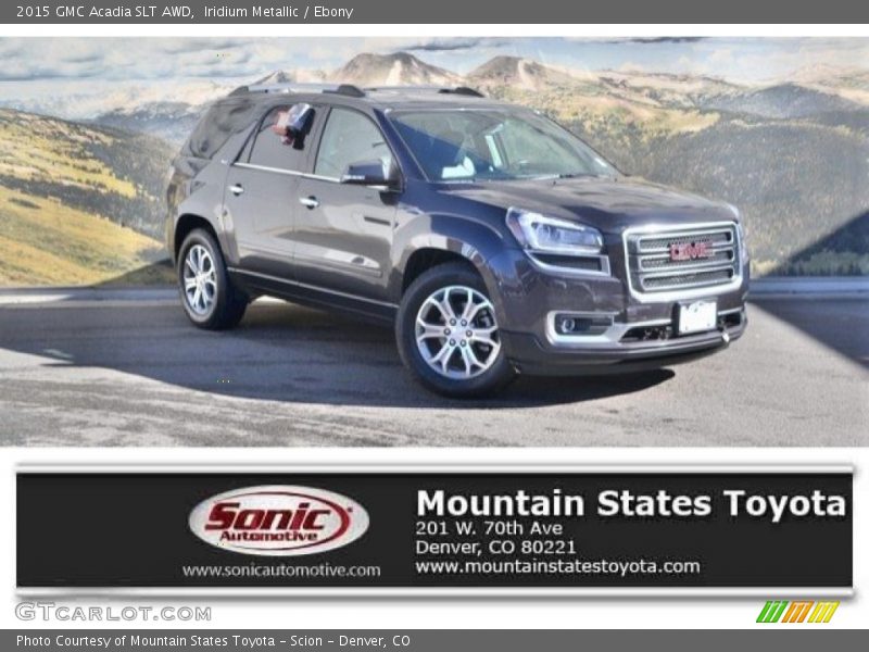 Iridium Metallic / Ebony 2015 GMC Acadia SLT AWD