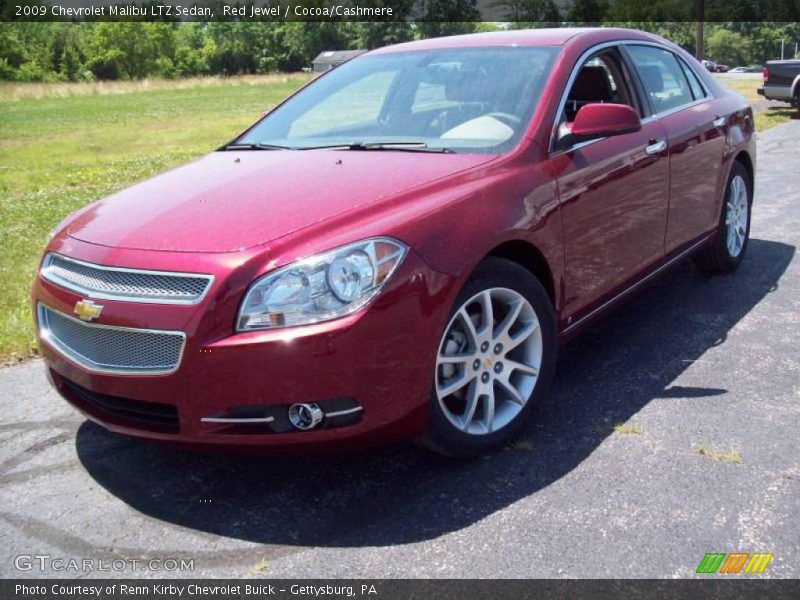 Red Jewel / Cocoa/Cashmere 2009 Chevrolet Malibu LTZ Sedan