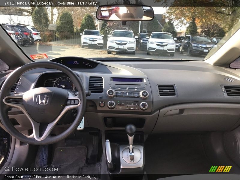 Royal Blue Pearl / Gray 2011 Honda Civic LX Sedan