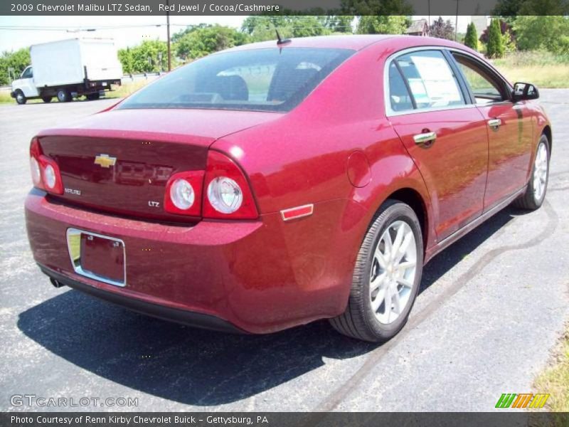Red Jewel / Cocoa/Cashmere 2009 Chevrolet Malibu LTZ Sedan
