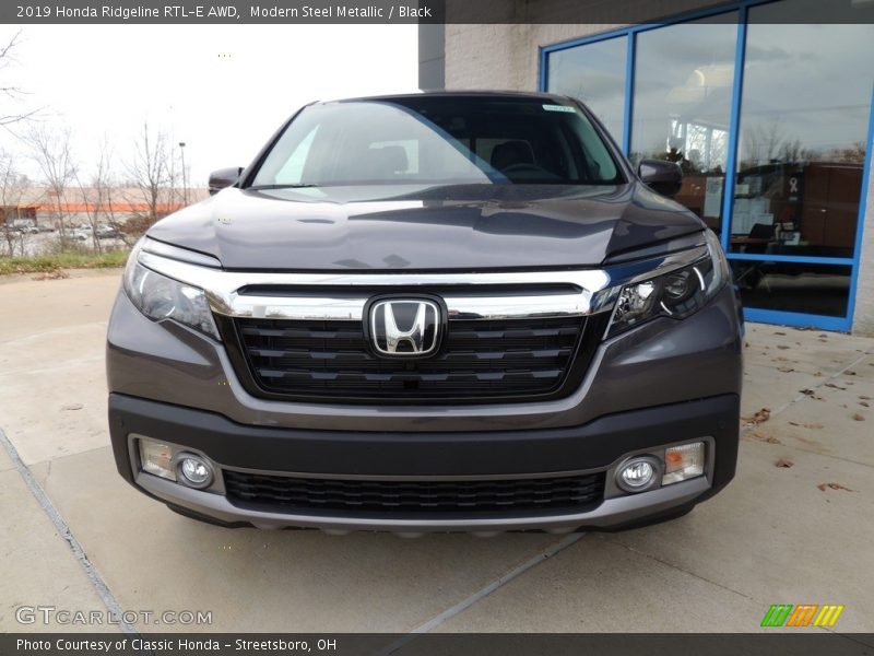 Modern Steel Metallic / Black 2019 Honda Ridgeline RTL-E AWD