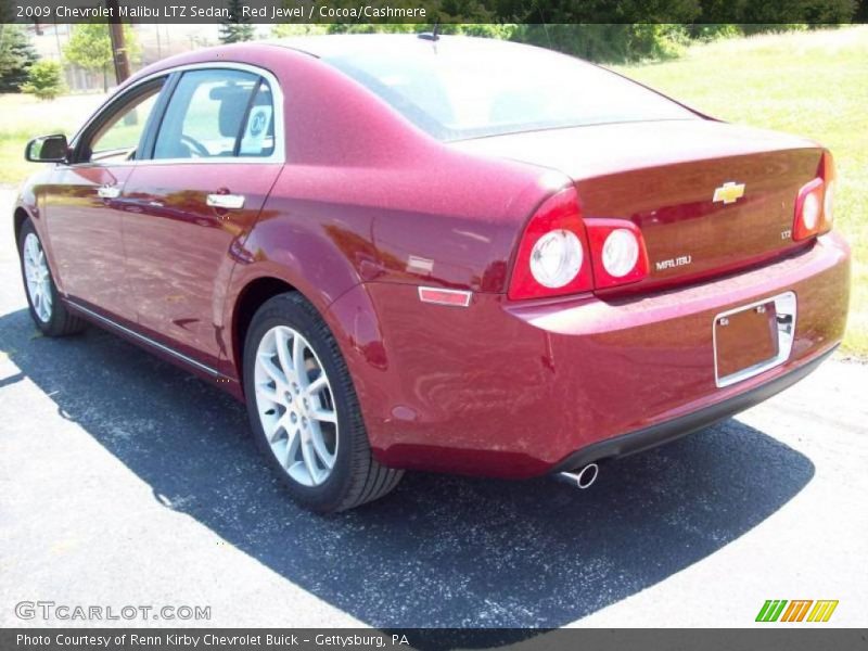 Red Jewel / Cocoa/Cashmere 2009 Chevrolet Malibu LTZ Sedan