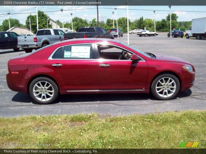 Red Jewel / Cocoa/Cashmere 2009 Chevrolet Malibu LTZ Sedan