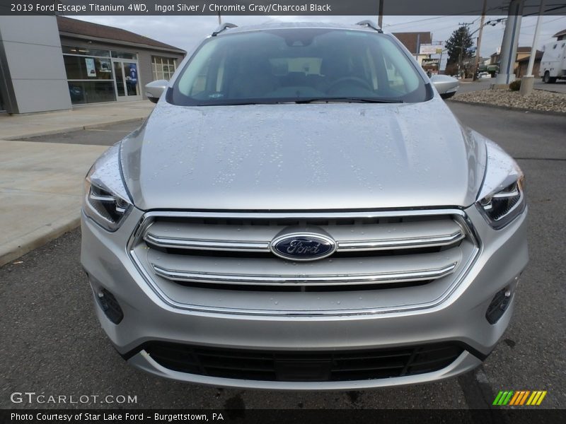 Ingot Silver / Chromite Gray/Charcoal Black 2019 Ford Escape Titanium 4WD