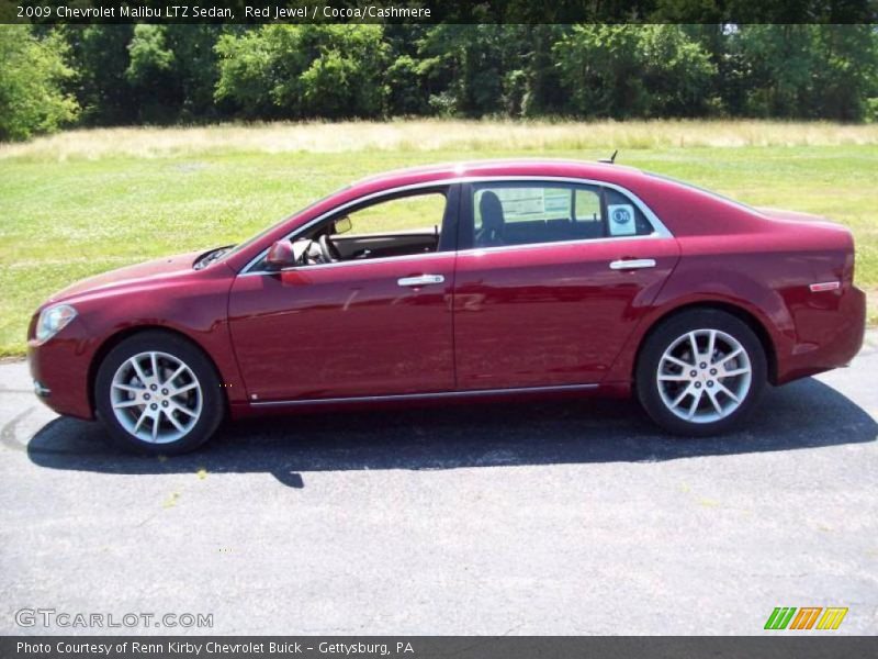 Red Jewel / Cocoa/Cashmere 2009 Chevrolet Malibu LTZ Sedan