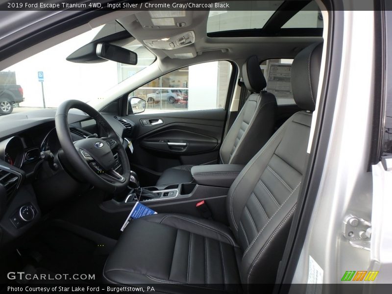 Ingot Silver / Chromite Gray/Charcoal Black 2019 Ford Escape Titanium 4WD