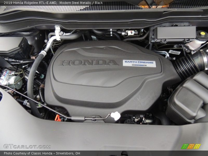 Modern Steel Metallic / Black 2019 Honda Ridgeline RTL-E AWD