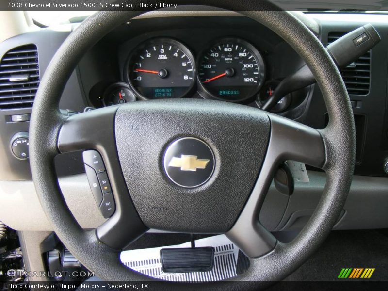 Black / Ebony 2008 Chevrolet Silverado 1500 LS Crew Cab