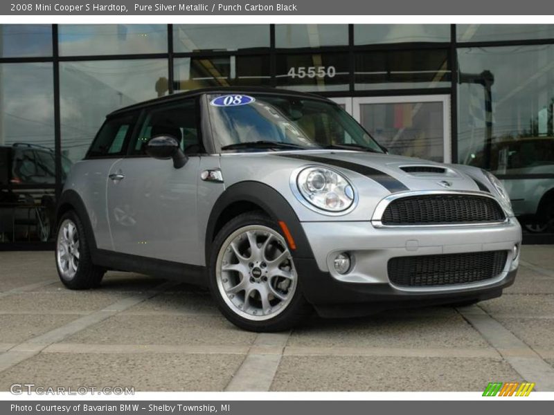 Pure Silver Metallic / Punch Carbon Black 2008 Mini Cooper S Hardtop