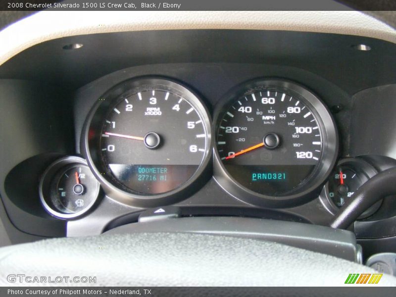 Black / Ebony 2008 Chevrolet Silverado 1500 LS Crew Cab