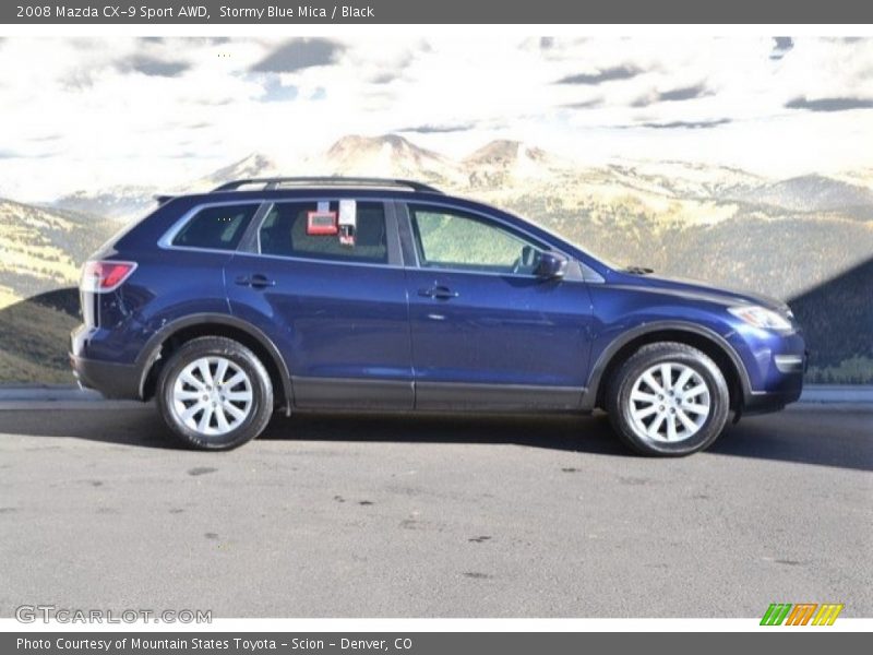 Stormy Blue Mica / Black 2008 Mazda CX-9 Sport AWD