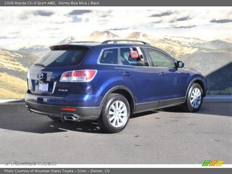 Stormy Blue Mica / Black 2008 Mazda CX-9 Sport AWD