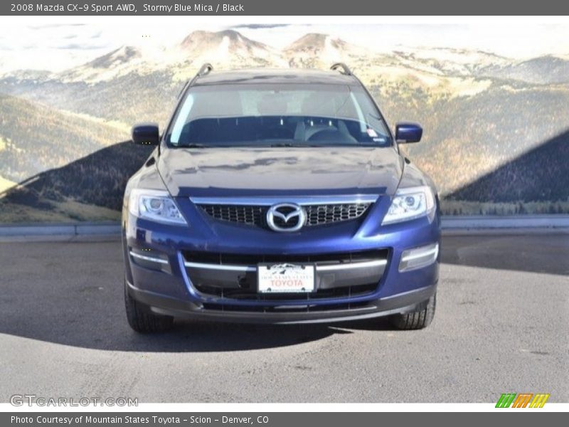 Stormy Blue Mica / Black 2008 Mazda CX-9 Sport AWD