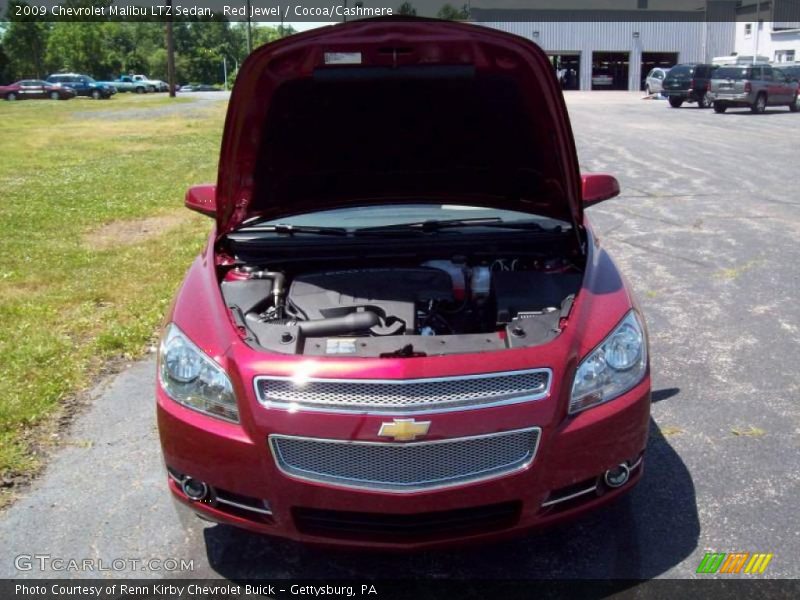 Red Jewel / Cocoa/Cashmere 2009 Chevrolet Malibu LTZ Sedan