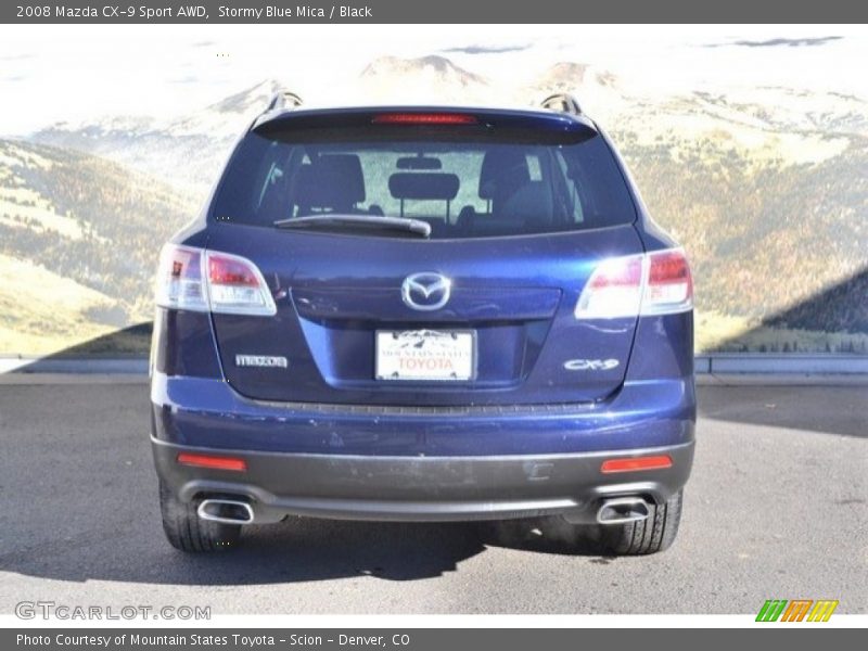 Stormy Blue Mica / Black 2008 Mazda CX-9 Sport AWD