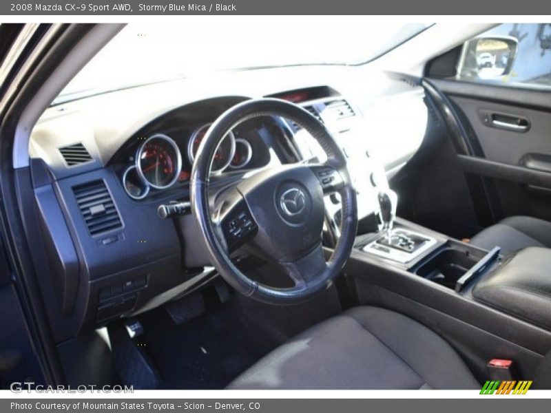 Stormy Blue Mica / Black 2008 Mazda CX-9 Sport AWD