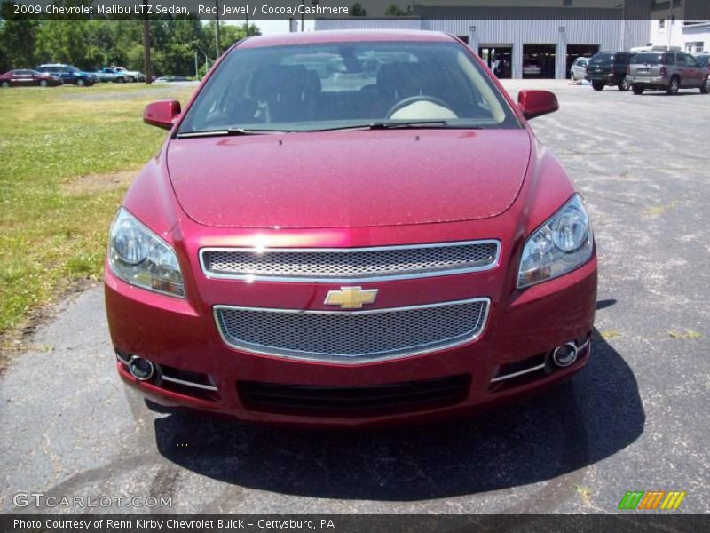 Red Jewel / Cocoa/Cashmere 2009 Chevrolet Malibu LTZ Sedan