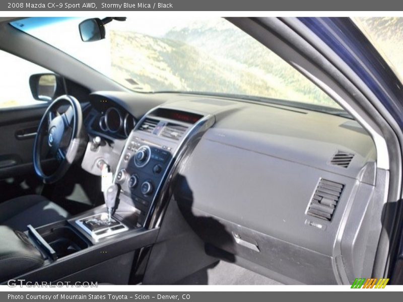 Stormy Blue Mica / Black 2008 Mazda CX-9 Sport AWD