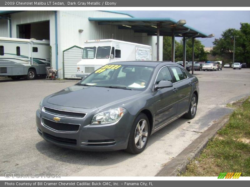 Dark Gray Metallic / Ebony 2009 Chevrolet Malibu LT Sedan